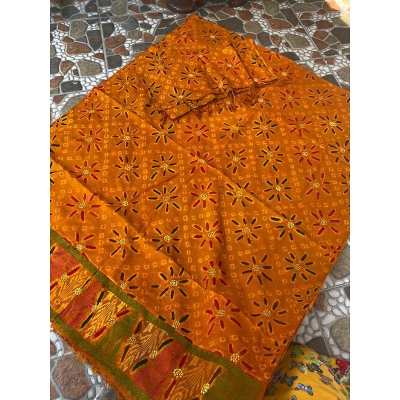 Kamen sutra jumputan tumpal songket singaraja kamen sutra pelangi