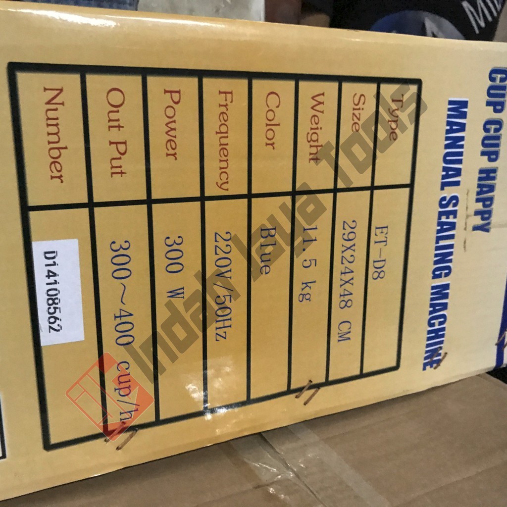 Eton Et-D8 Cup Sealer Manual (Alat Press Gelas Plastik ) Mollar