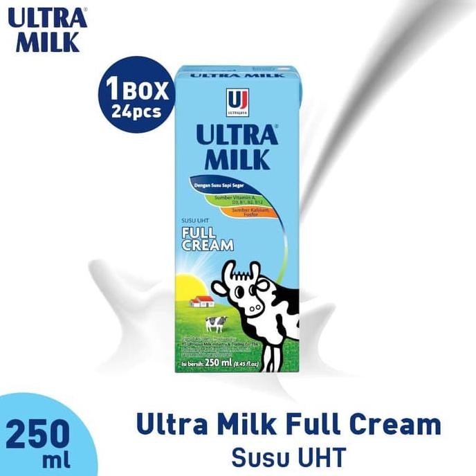 

Susu Ultra Milk Rasa Full Cream 250 Ml(1 Karton Isi 24 Pcs)Harga Grosi Terbaik