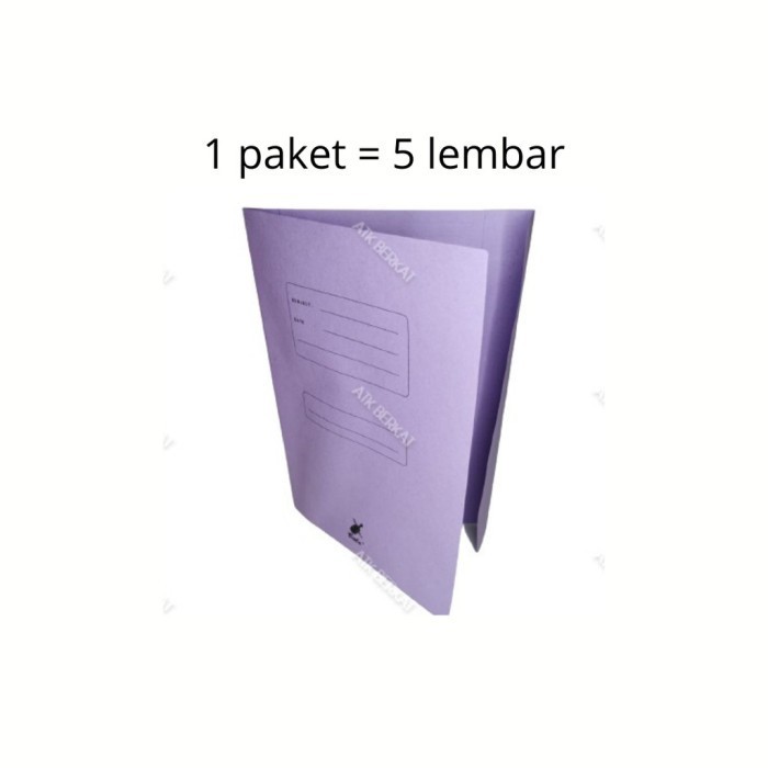 

Bergaransi ||| Map Kertas Biola 5002 Ungu (Eceran) Isi 5 Lbr Bergaransi