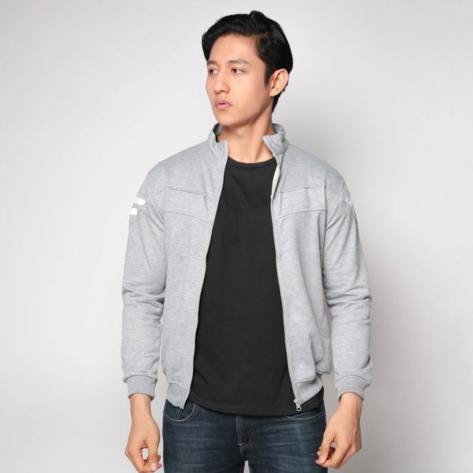 Jaket Casual Sporty Terbaru Pria Bahan Baby Terry - Jak 2274 Berkualitas