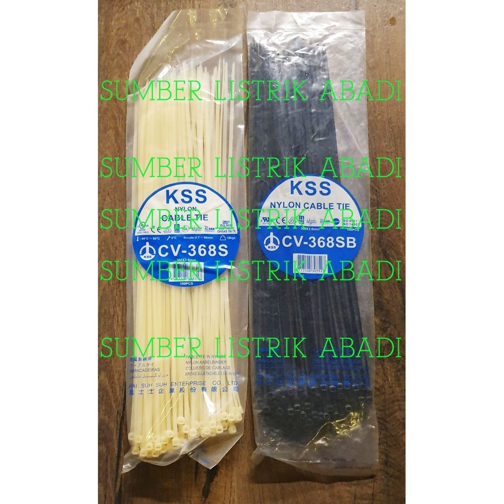 

Promo Kabel Ties Kss Cv 368 S Isi 100Pcs (Hitam/ Putih)