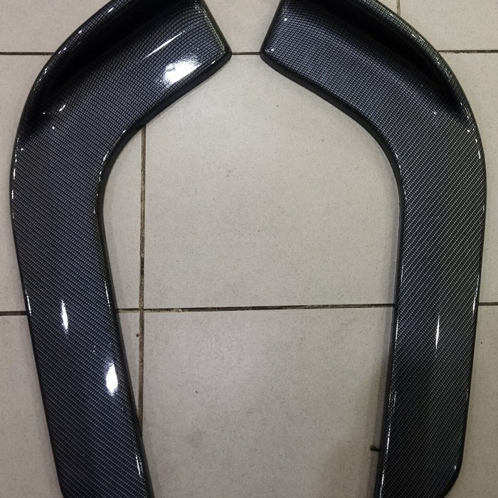 [New Ori] Winglet Lips Bemper Mobil Honda Brio Rs / 2 Psc Model Carbon Diskon