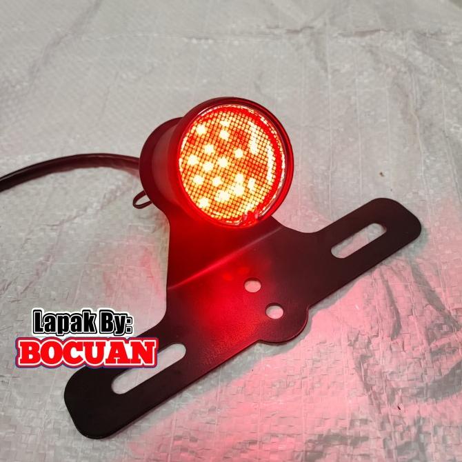 Lampu stop grill japstyle motor custom cafe racer tokokini