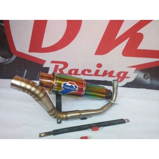 ✅New Ori Knalpot Racing Honda Beat Karbu Termignoni Rainbow Fulsystem Terbatas