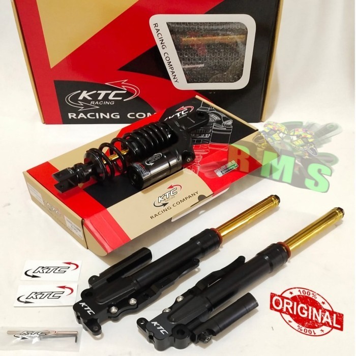 Produk KTC Shock Ktc Evo + Shock depan usd Scoopy Vario Beat Black