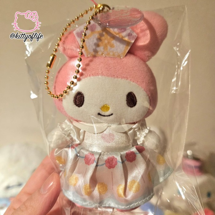 

Boneka Mascot Bag Charm Sanrio Original Puroland My Melody -ls01