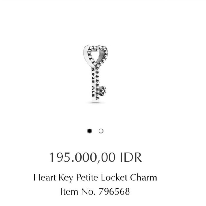 

pandora heart locket petit charm untuk kalung locket -ls01