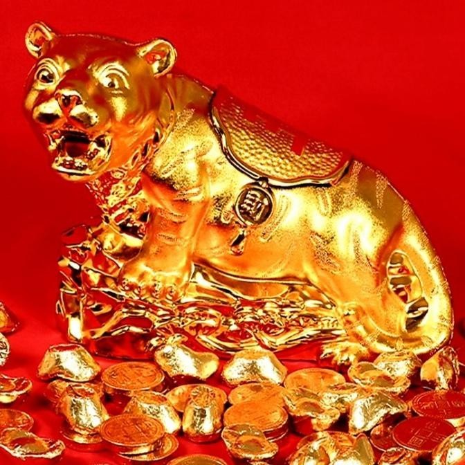 

DFG - Tempat Permen Macan Emas Candy Box Kado Souvenir Imlek Murah - BESAR TERLARIS