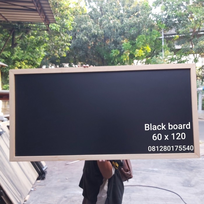 [Baru] Black Board 60 X 120 Cm Terbatas