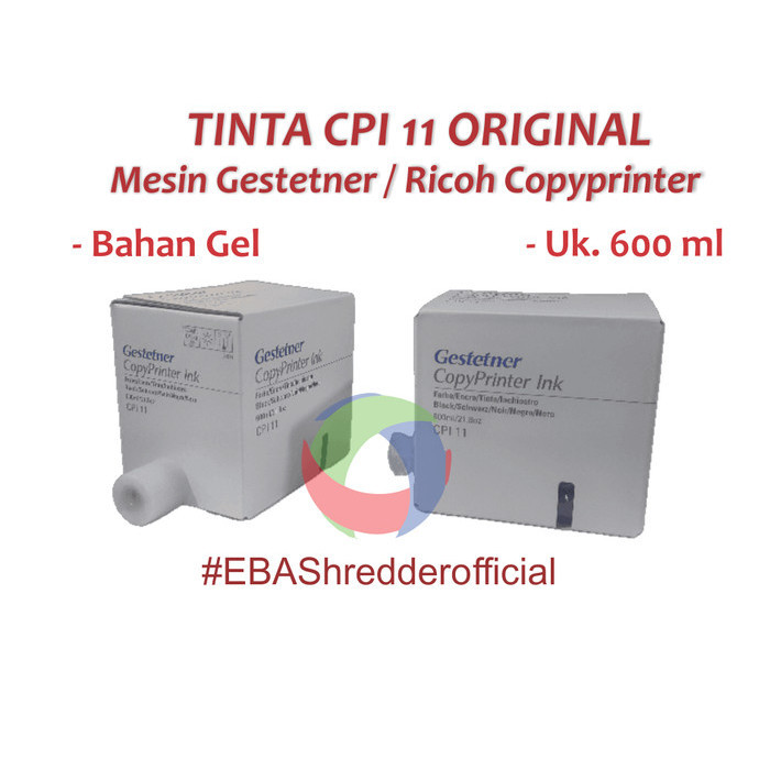 

[Baru] Tinta Cpi 11 Gestetner Copyprinter 100 Original Diskon