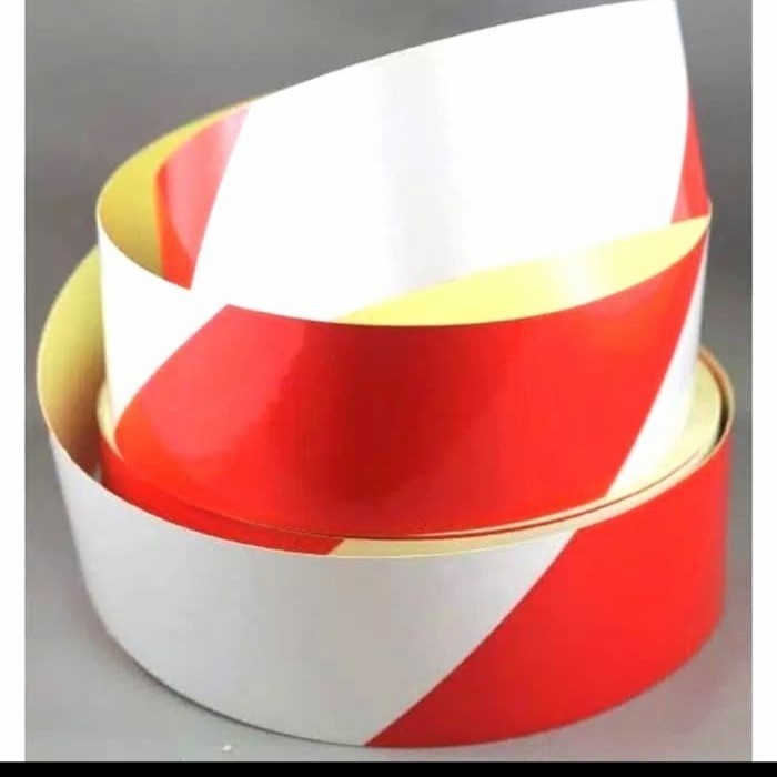 

[Baru] Stiker Tape Garis Merah Putih Transen 48 Mm X 45 Mtr Diskon