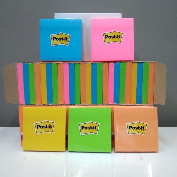 

[Baru] 3M Post It Super Sticky Notes 654-24Ssau 1 Box Isi 24 Pad Diskon