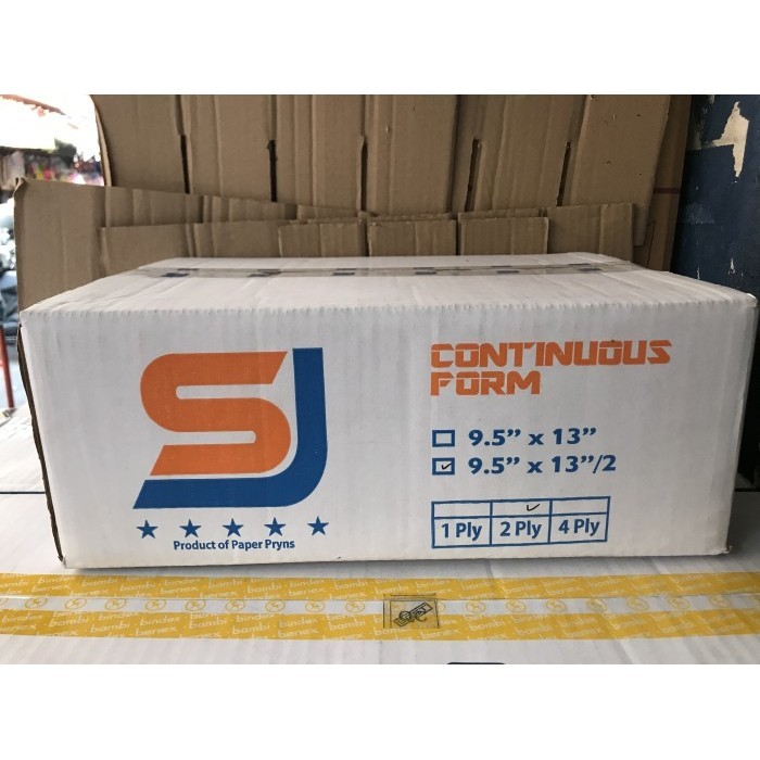 

[Baru] Kertas Continuous Form Sj 9.5 X 13/2 2 Ply Limited