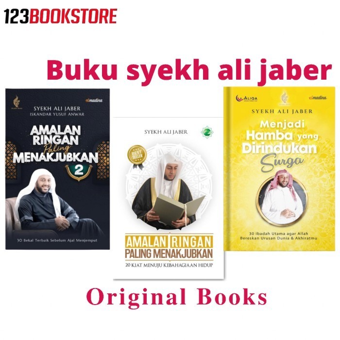 

[Baru] Paket Buku Syekh Ali Jaber - Amalan Ringan 1 2 Menjadi Hamba Berkualitas