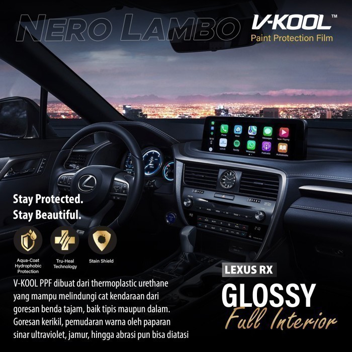 [New Ori] Vkool Ppf Interior Lexus Rx 270  Head Unit  Terbatas
