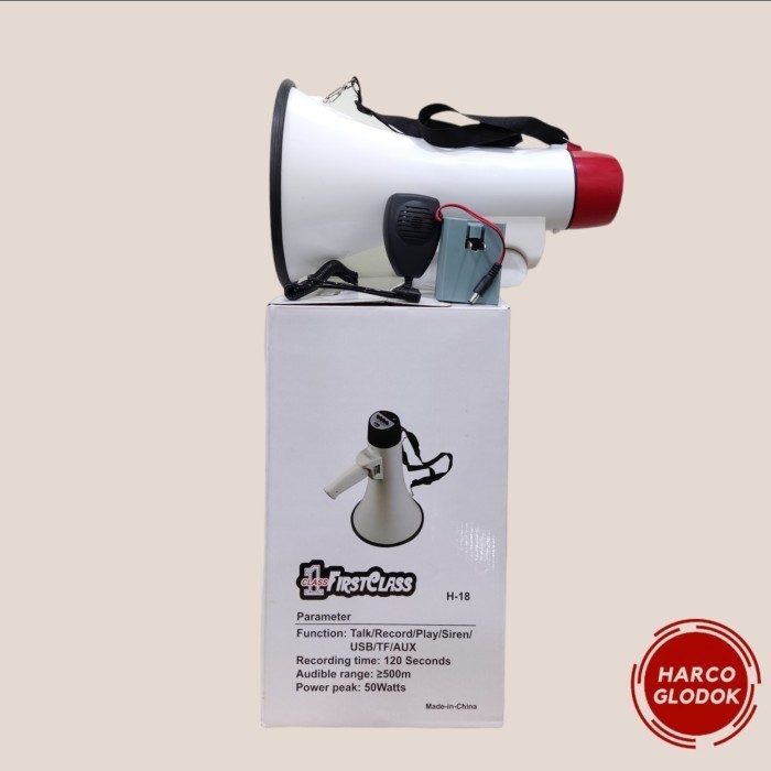 [New Ori] Megaphone First Class H 18 Horn  Corong Toa Fc H-18 Original Terbaru