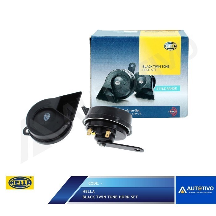 [New Ori] Klakson Mobil Hella Tipe Keong Dual Horns Suara Mercy Universal Limited