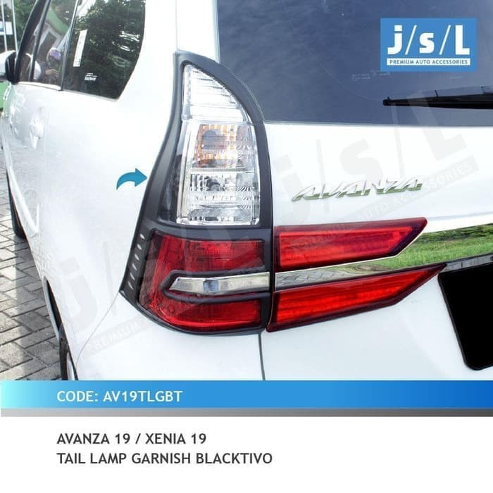 [New Ori] Variasi List Lampu Belakang Avanza / Xenia 2019 Blacktivo Terbaru