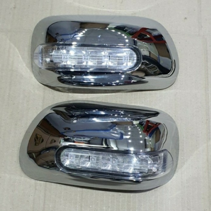[Original] Cover Spion Lampu Sein Chrome Avanza Tipe G 2008-2011 Model Ganti Diskon