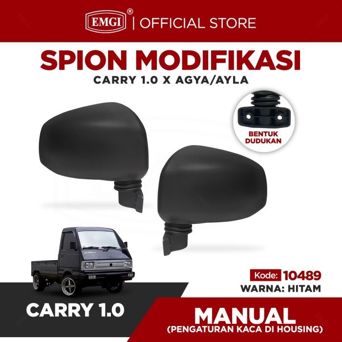[Original] Modifikasi Spion Mobil Carry 1.0 Housing Agya / Ayla Manual - 10489 Terbatas