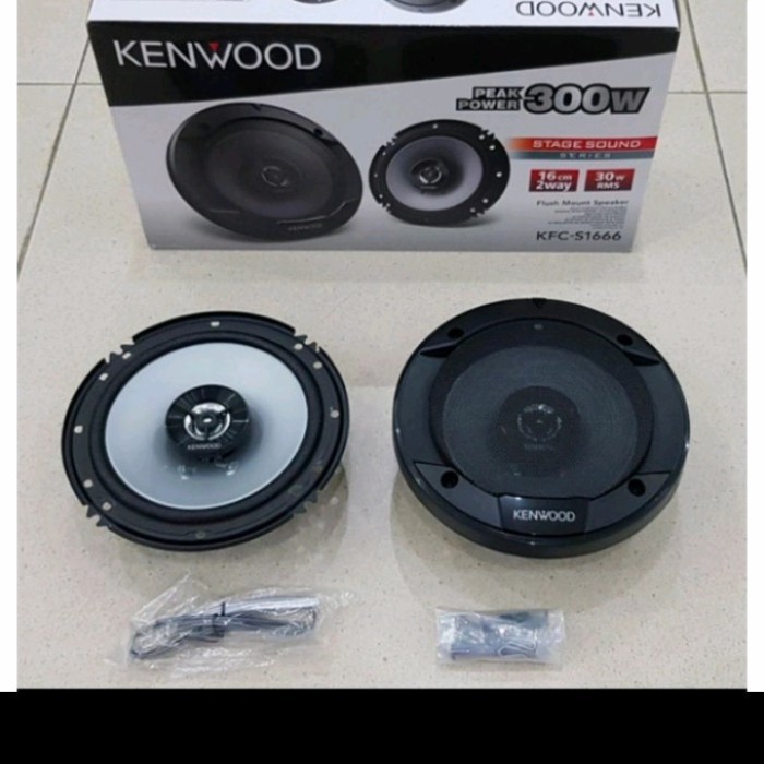 ✅Baru Speaker Coaxial Kenwood Kfc-S1666 Full Bas/For Toyota Kijang Lgx Terbaru