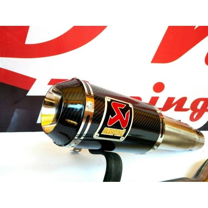 ✅New Ori Knalpot Racing Honda Supra Fit Akrapovic Karbon Fullsystem Limited