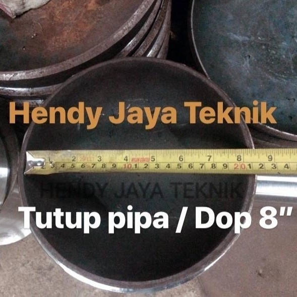 ✅Termurah Tutup Pipa / Dop Besi 8 Inch Berkualitas
