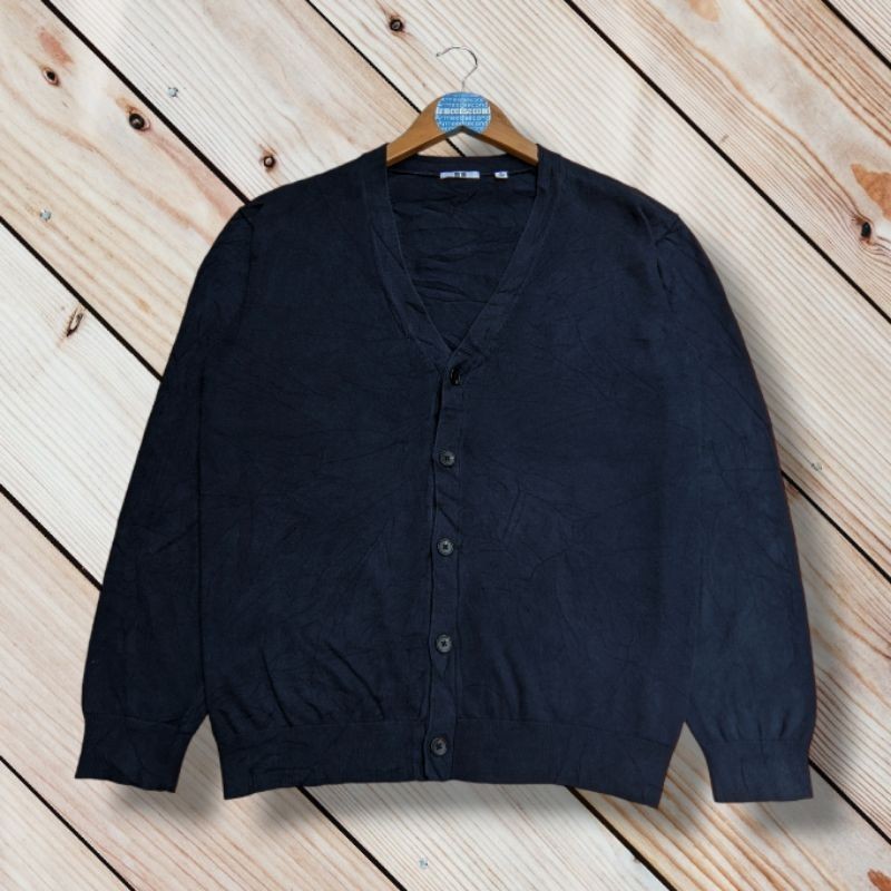 CARDIGAN UNIQLO KNITWEAR PRIA WANITA SWEATER SCOND