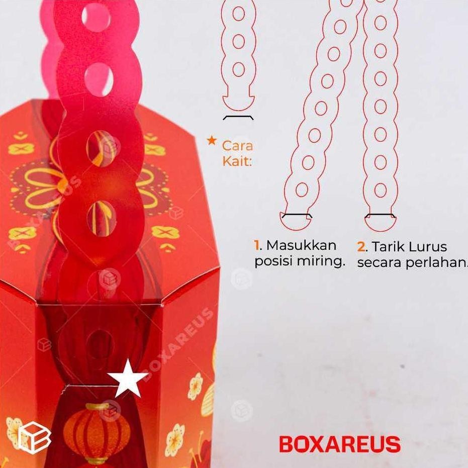 

TRE Box Imlek Packaging Cookies Dus Toples Kue Kering Kemasan CNY | TBL 06 TERLARIS