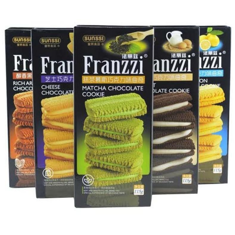 

TRE [115gr] Sunssi Franzzi Cookies - Matcha / Yogurt / Cheese / Vanilla - Snack China TERLARIS
