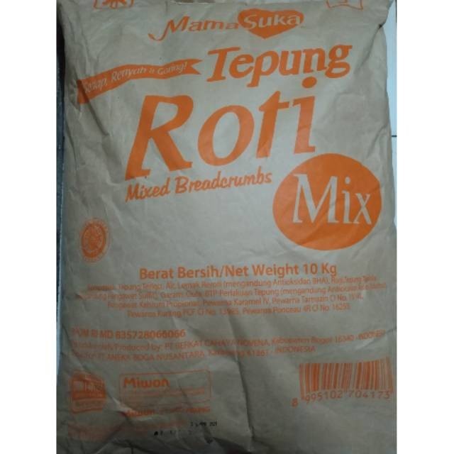 

Tepung Roti Karungan 8 Kg Putih 10 Kg Oren X Mamasuka Panir Nugget Tepung Panko Roti Bread Crumbs