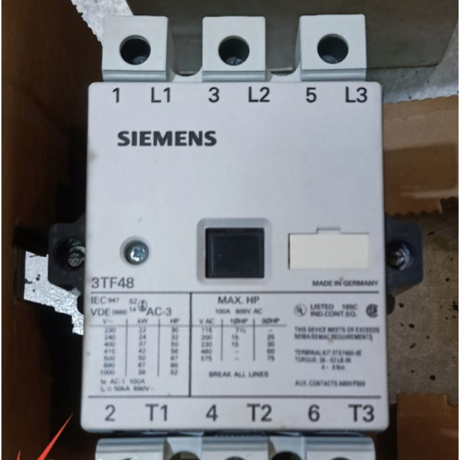 [Baru] Magnetic Contactor / Kontaktor 3Tf48 22 Siemens 220V Limited