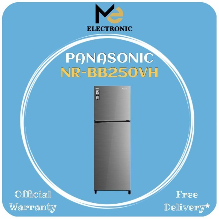[Baru] Kulkas 2 Pintu Panasonic Econavi Inverter Nrbb250Vh 246 L Nr-Bb250Vh Berkualitas