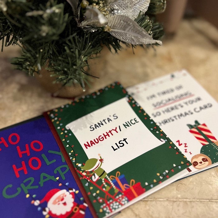 

Secret Writer Kartu Natal/ Christmas D - Santa List D + Amplop