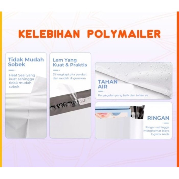 

Peking Plastik Polymailer 17 X 30 Cm Amplop Kantong Polimer Tebal Glos