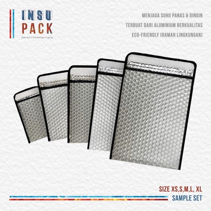 

Insupack Thermal Mailers Sample Aluminium Amplop Mailers 5 Pcs