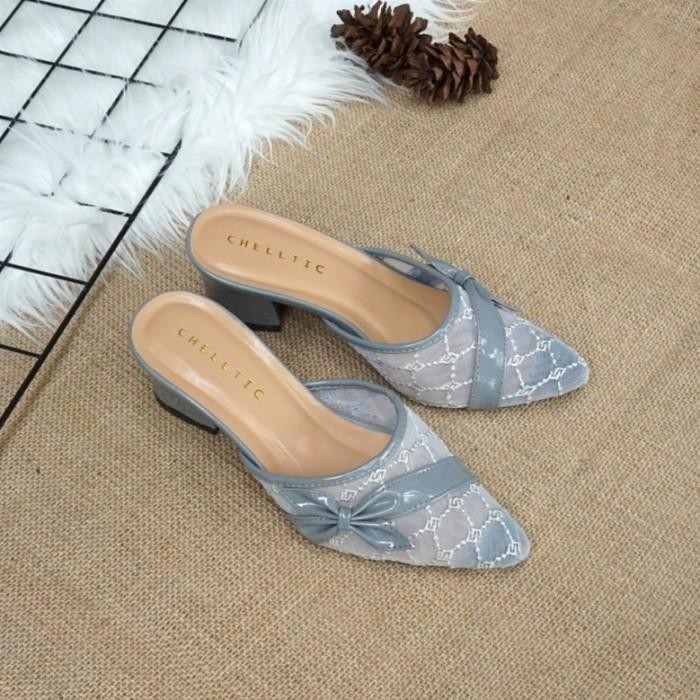 BISA COD - HIGH HEELS WANITA SANDAL HAK TAHU BROKAT REMAJA TERBARU 2021 CHELLTIC