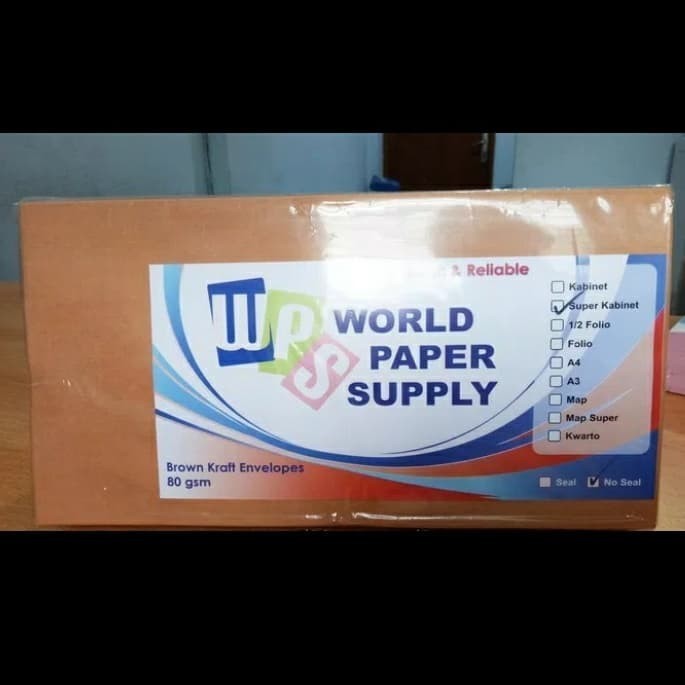 

Amplop Polos Uk Super 14 X 27 Cm Merk Wps