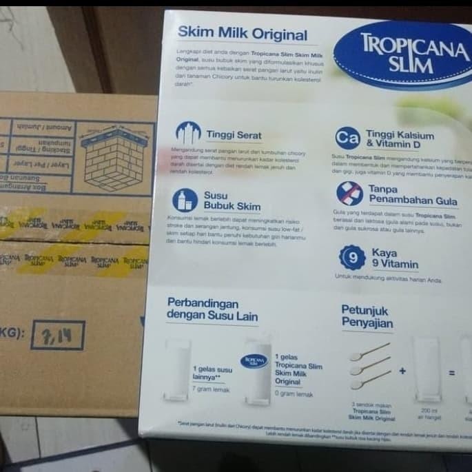 

TERBAIK TROPICANA SLIM NON FAT SUSU SKIM 1000GR PLAIN