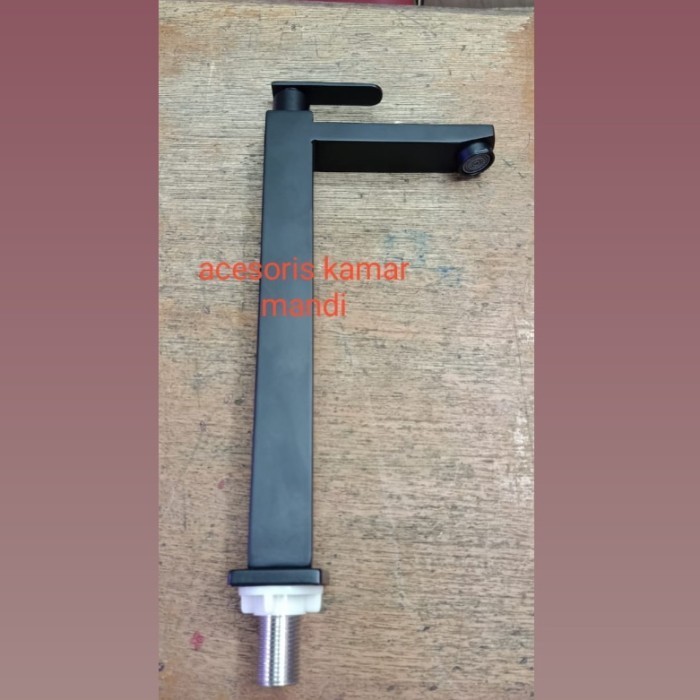 ✨New Kran Wastafel Dingin Mangkok Stainless Finising Warna Hitam Berkualitas