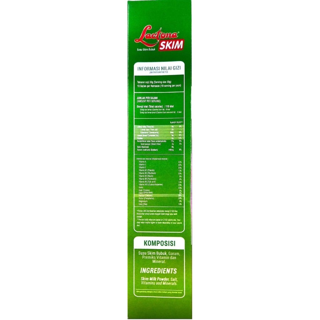 

TERBAIK SUSU LACTONA SKIM SUSU SKIM BUBUK SUSU TANPA LEMAK SUSU TINGGI PROTEIN