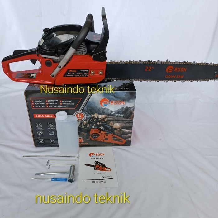 Gergaji Mesin Edon Ed15-5822 Chainsaw 22 Inch Gergaji Kayu Sinso Kayu