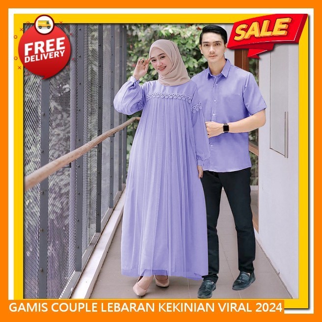 Gamis Kapelan Suami Istri Terbaru Set Family Cewek Cowok Ied Mubarak Bju Serambit Ghamis Hari Raya C