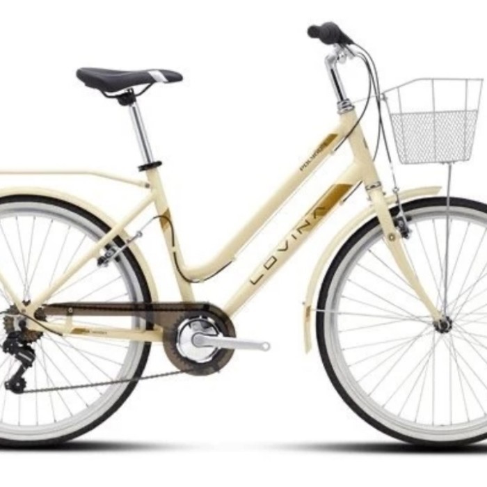Terbaru Sepeda City Bike Polygon Lovina 26 Inch Shimano 7S Alloy Keranjang New Promo Terlaris