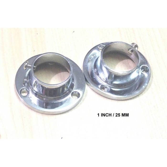 Murah - Bracket Topi Nature 1" Stainless Steel / Sambungan Pipa / Bracket Pipa