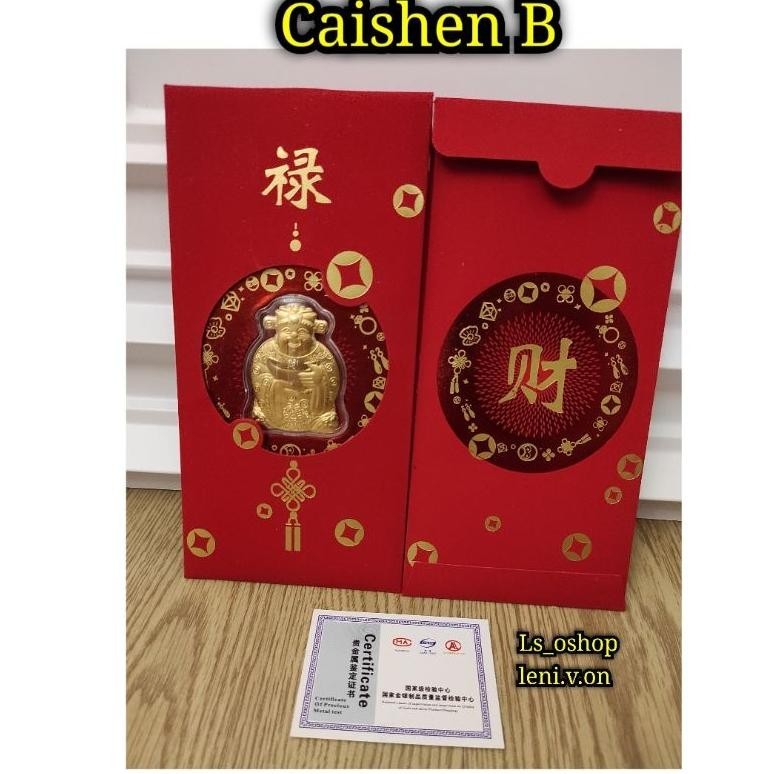 

TIO Hadiah Angpao Emas Caishen Imlek 2022 Tahun Harimau Tiger Premium TERLARIS