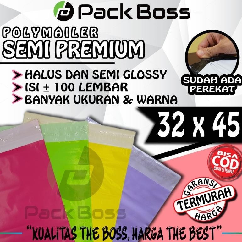 

TIO POLYMAILER 32x45 SILVER SEMI PREMIUM PACKAGING ONLINE ADA PEREKAT TERLARIS