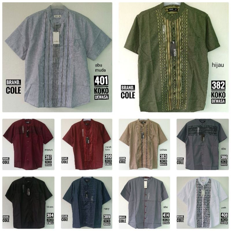 Koko Pria Putih Premium Bigsize Promo Koko Dewasa Lengan Panjang Bju Bsju Muslim Idhul Fitri Formal 