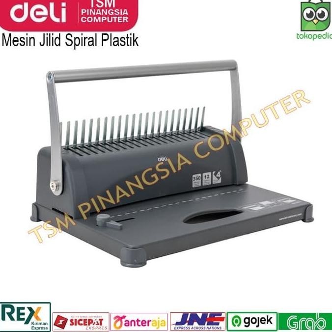 

BEBAS ONGKIR - Deli E3871 / E 3871 Mesin binding - Mesin Jilid Spiral plastik